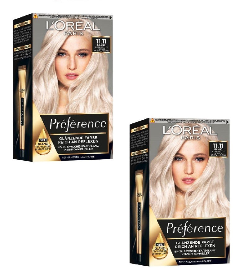 2xPack L'Oréal Paris Préférence Hair Color - 18 Varieties