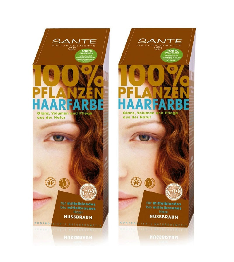 2xPack Sante Plants Powder Hair Color -  Seven Shades - 200 g