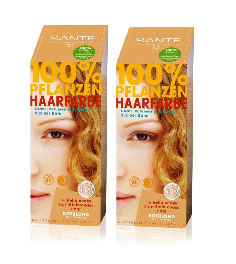 2xPack Sante Plants Powder Hair Color -  Seven Shades - 200 g